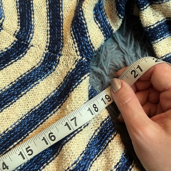 J.Crew Striped Slub Cardigan Sweater Size M - Picture 4 of 6